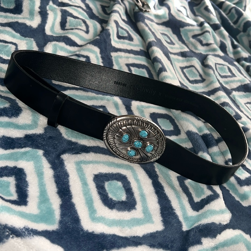 Relativity Leather Black Belt